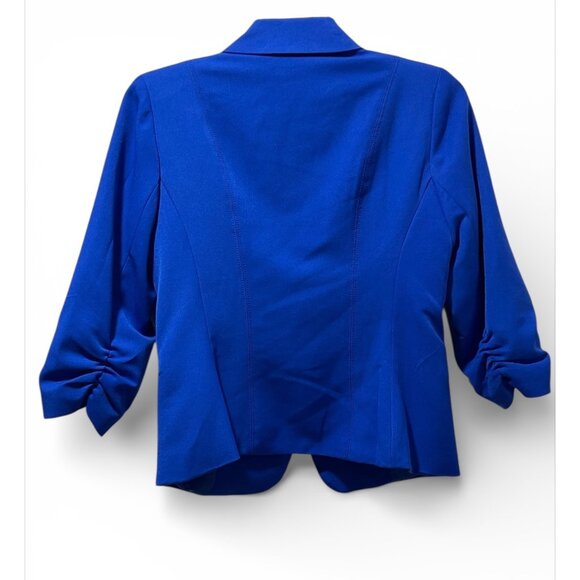 XOXO Women’s Royal Blue Suit Set Blazer XL Pants 12 Work Office - Picture 5 of 16